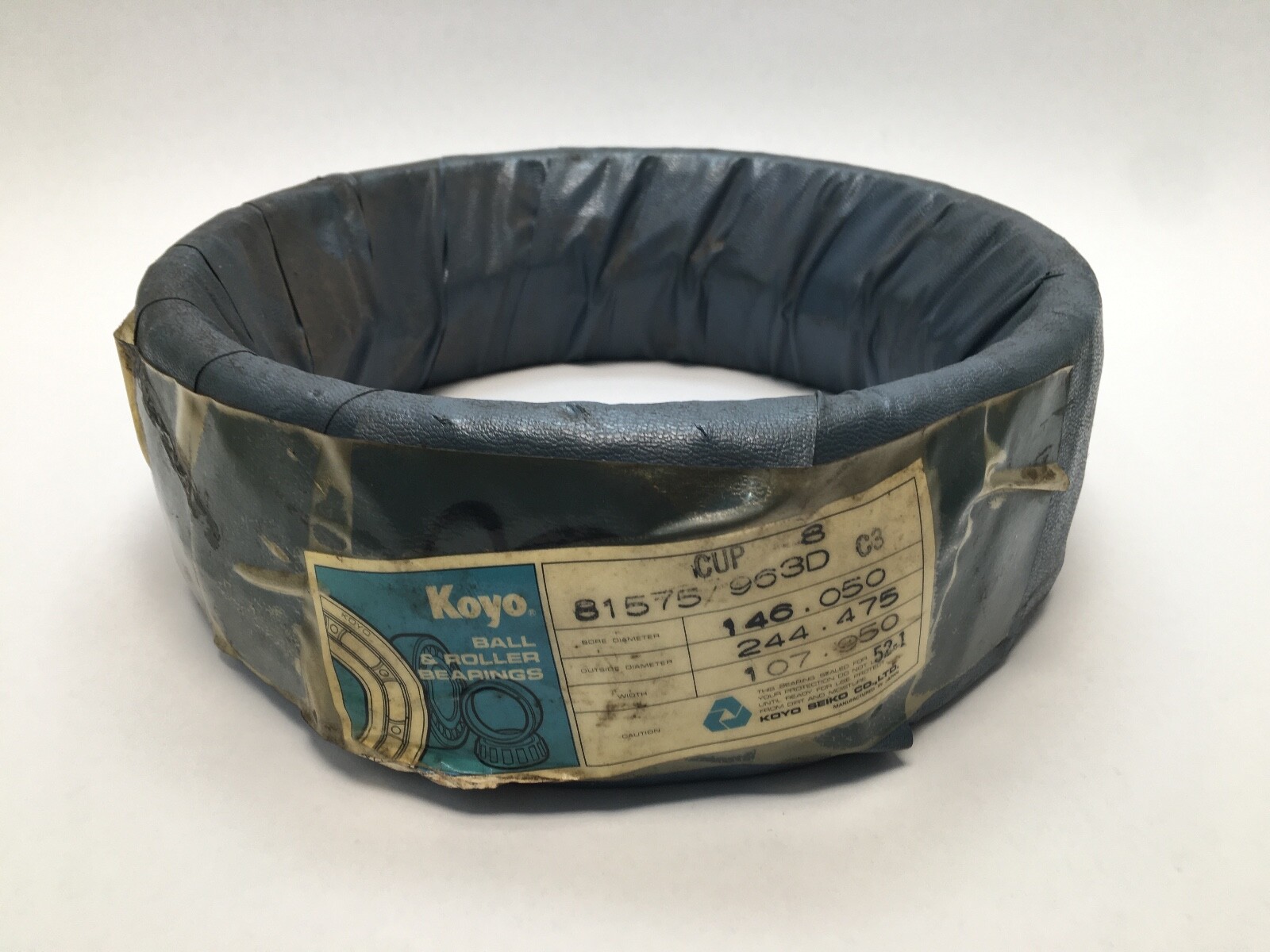 Koyo 81963D Double Taper Bearing Cup/Race 9-5/8″ OD 3-1/8″ W 81963-D Japan