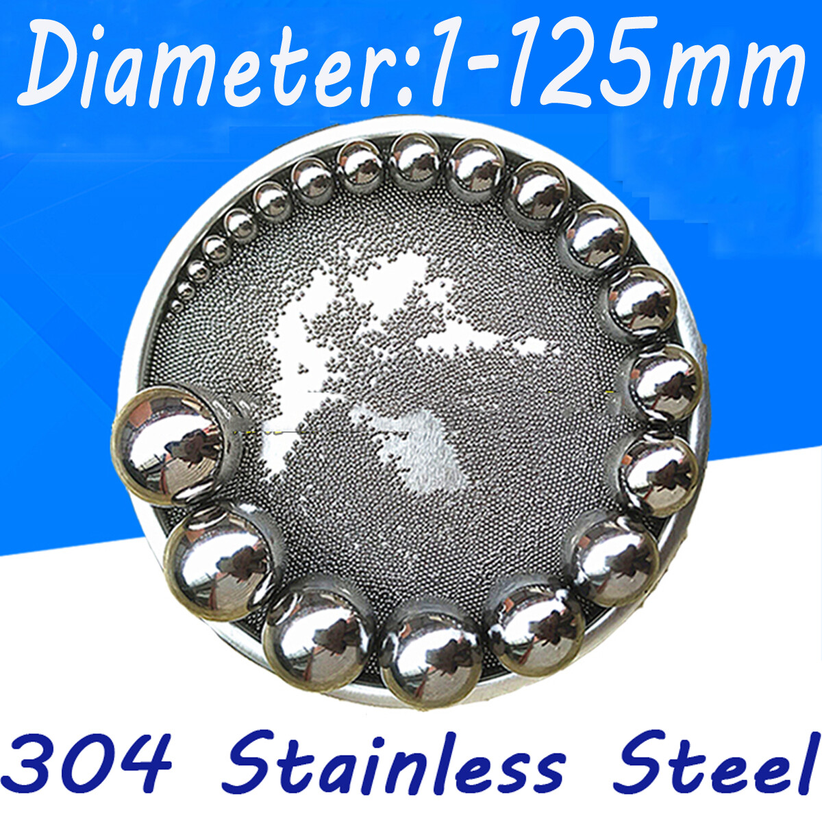 304 Stainless Steel Ball Dia 1mm-125mm Precision Bearing Balls Smooth Ball G200