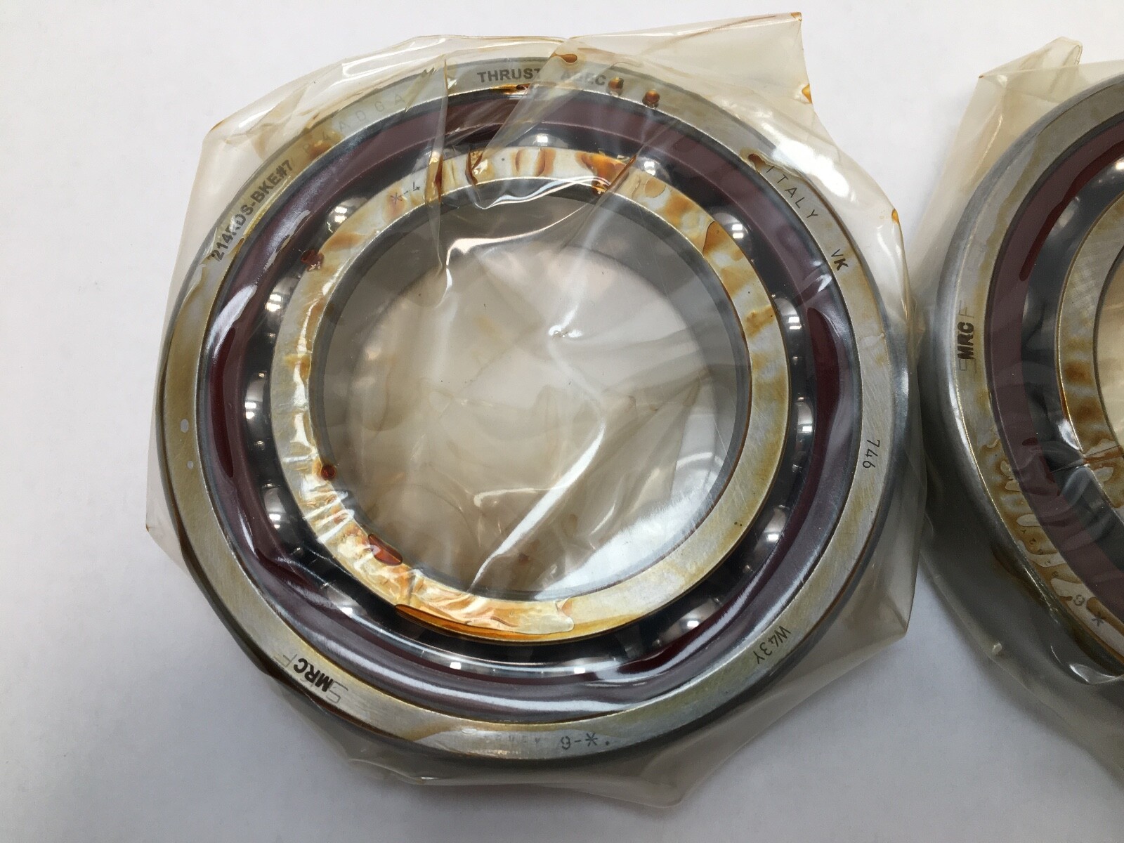 MRC 214RDS Angular Bearing 70x125x24 mm 214 RDS BKE#7 C3 ABEC7 7214 Italy 2 pcs