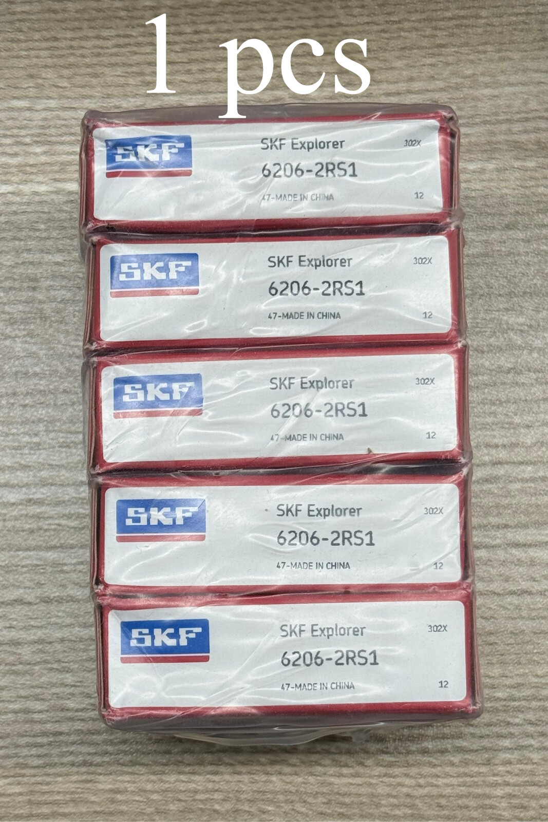 1pcs SKF 6206-2RS Brand Rubber Seal Ball Bearing 30x62x16mm 6206 2RS 6206RS