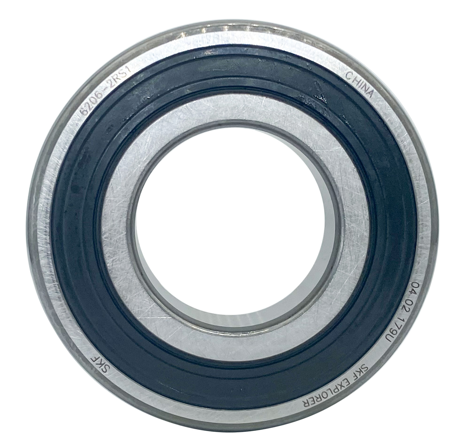 2PACK SKF 6206-2RS1 30X62X16MM Normal Clearance Double Rubber Seal Ball Bearings