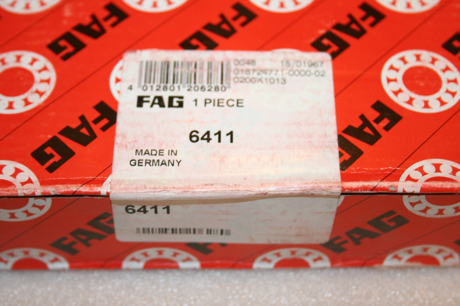 GENUINE FAG 6411 Deep Groove Ball Bearing 140mm OD 55mm ID 33mm W * NEW *