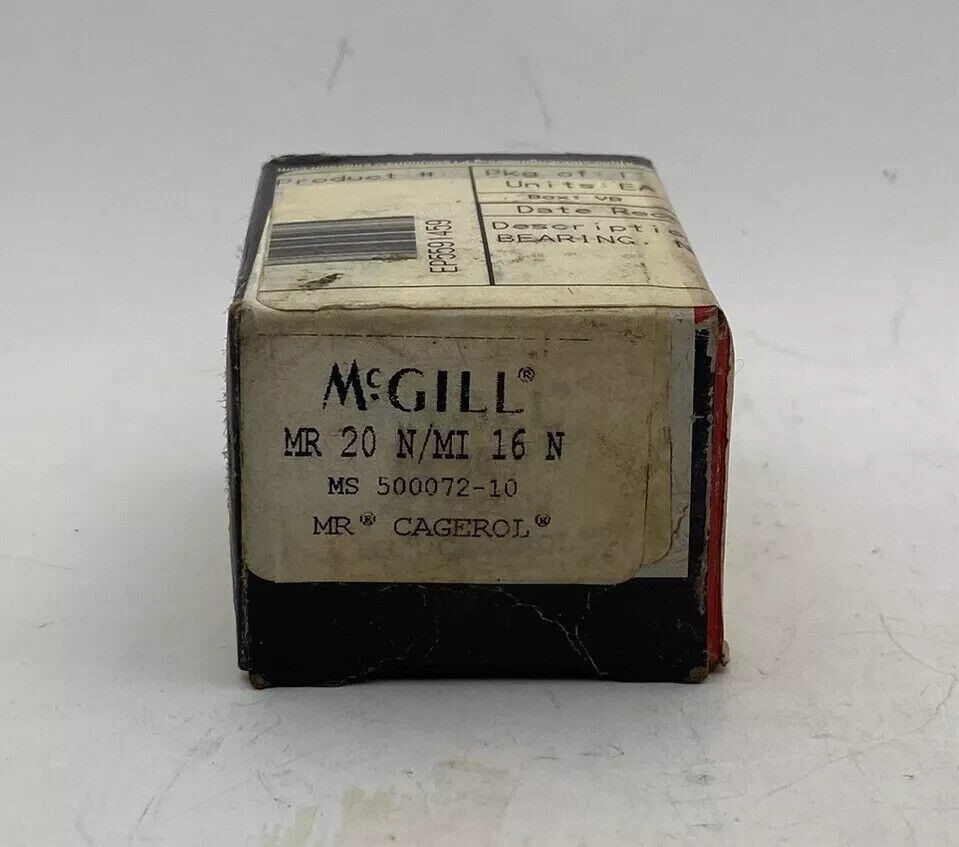 McGill MR 20 N/MI 16 N 1″ Bore Needle Roller Bearing MS 500072-10