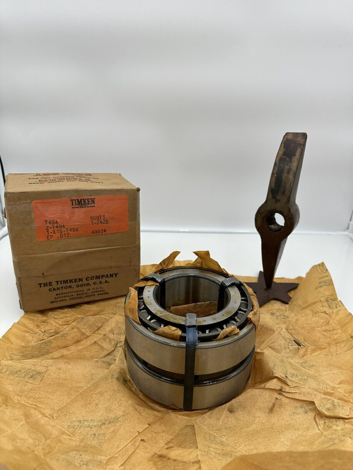 TIMKEN 749A-90075 Taper Roller Bearing 2-Cone 742D Double Cup (1) X1S-749A Set