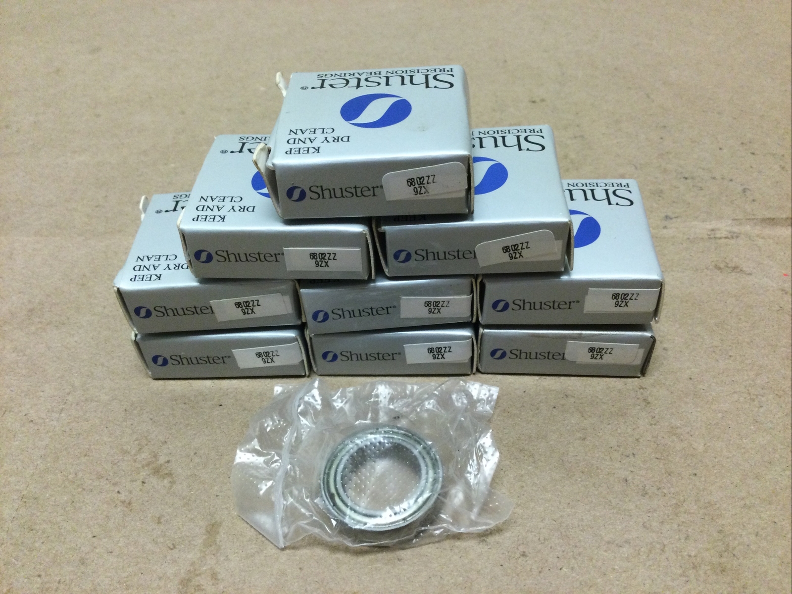 NEW, (LOT 9) SHUSTER 6802ZZ9ZX BALL BEARING, FREE SHIPPING