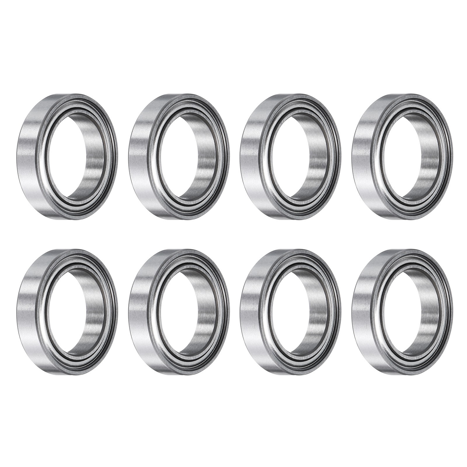 8pcs ball bearings 6701ZZ, chrome steel Z2 for metal, 12x18x4mm