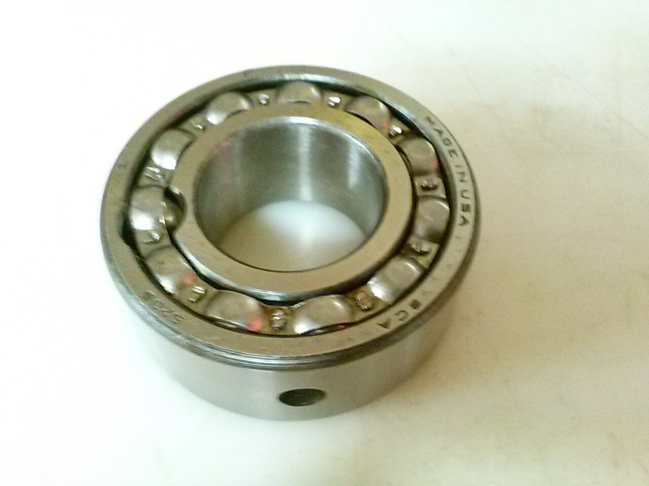 BCA 5206 bearing, made in USA. Oil hole in OD.