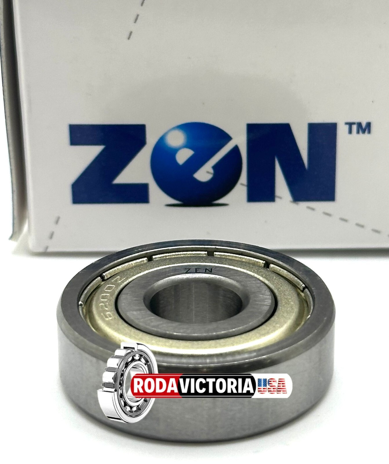 ZEN 6200 ZZ C3 EMQ DEEP GROOVE BALL BEARING, METAL SHIELDED 10x30x9mm