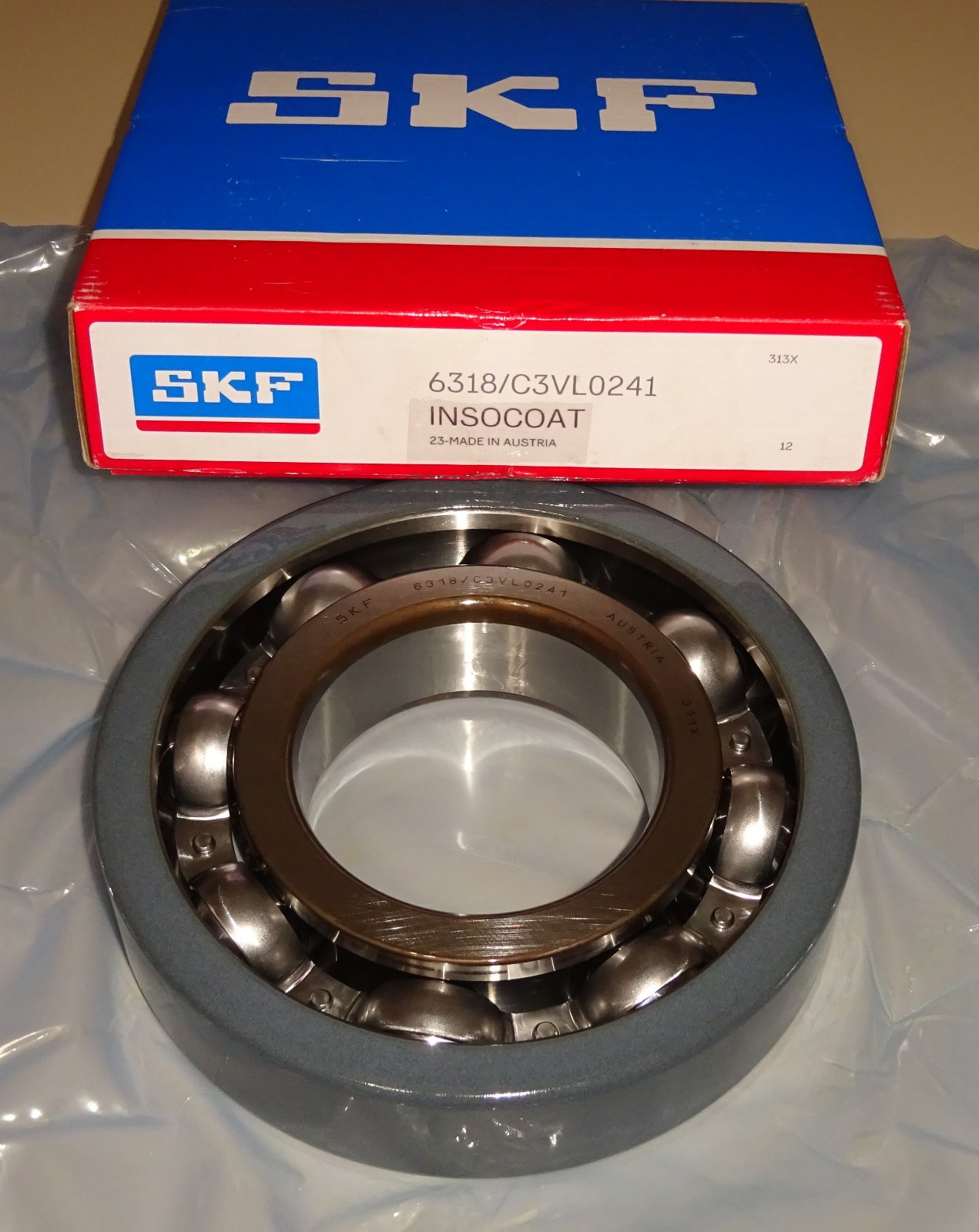 SKF 6318/C3VL0241 INSOCOAT Ball Bearing Single Row NEW