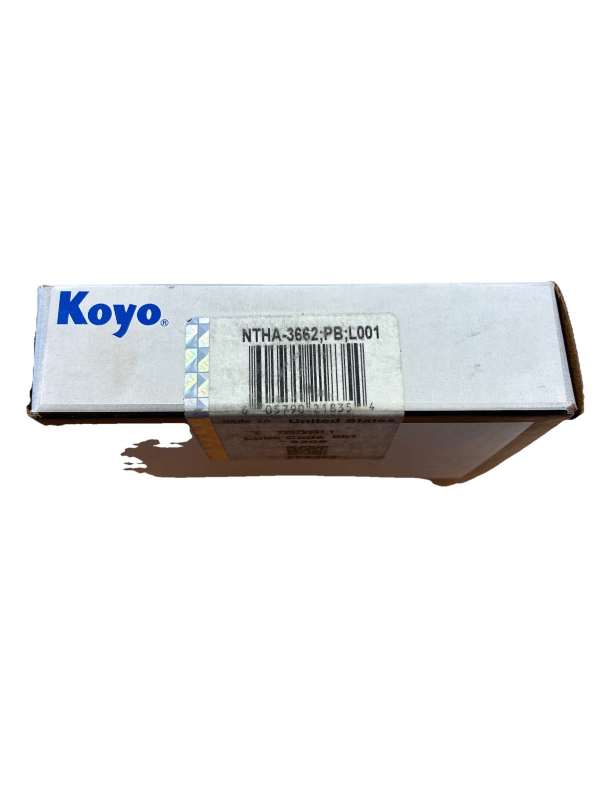 JTEKT/Koyo NTHA-3662;PB;L001 Cylindrical Roller Thrust Bearing