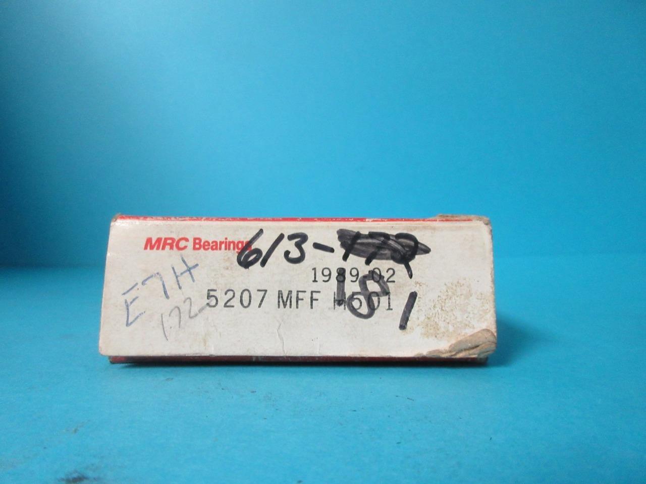 NEW MRC 5207 MFF-H501 DOUBLE ROW DOUBLE SHIELDED BALL BEARING 5207E2Z C3 1989-02
