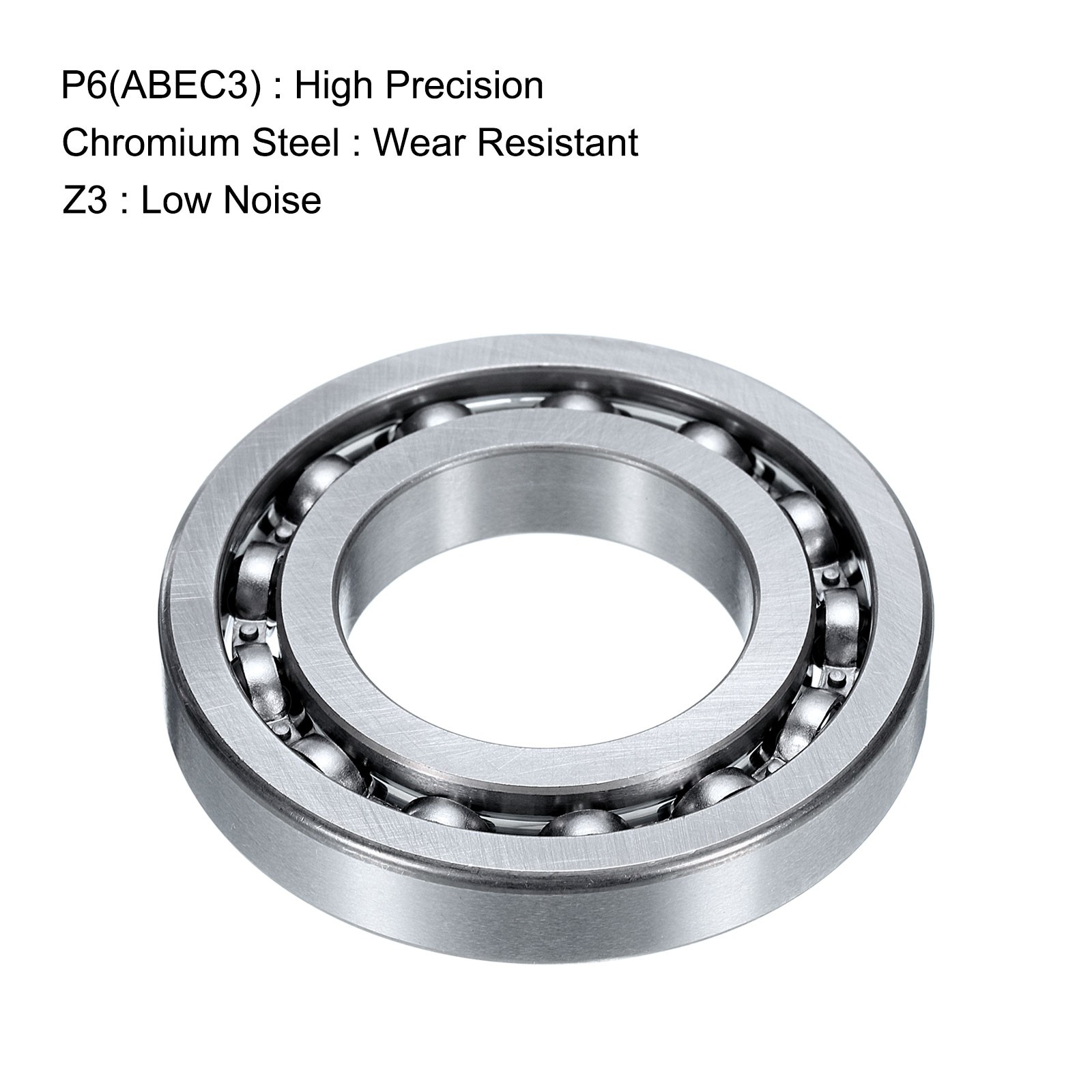 2 PCS Deep Groove Ball Bearings 16005 Carbon Chromium Bearing Steel 25x47x8mm
