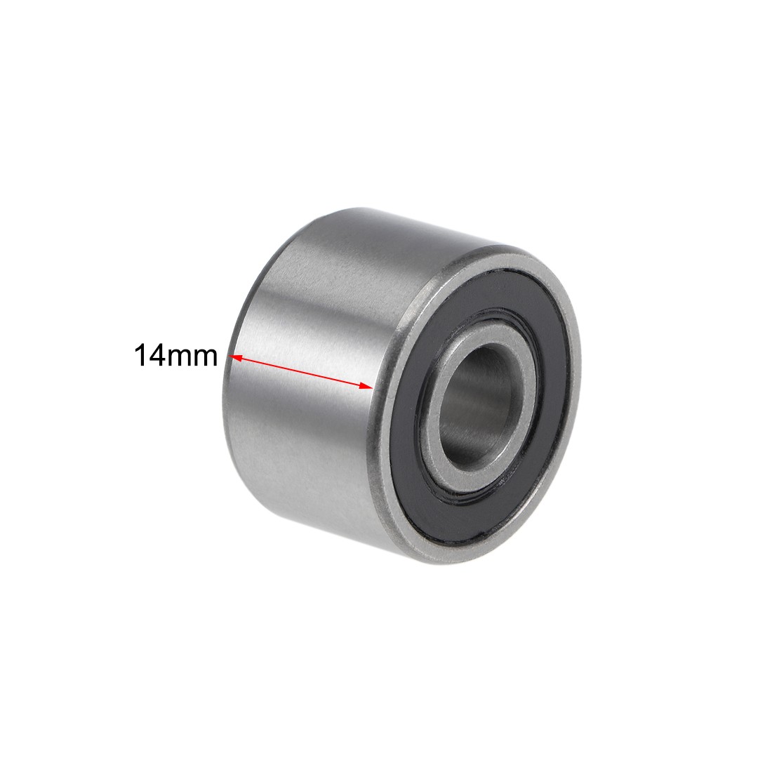 608-14-2RS Ball Bearings Z2 8x22x14mm Double Sealed Chrome Steel 4pcs
