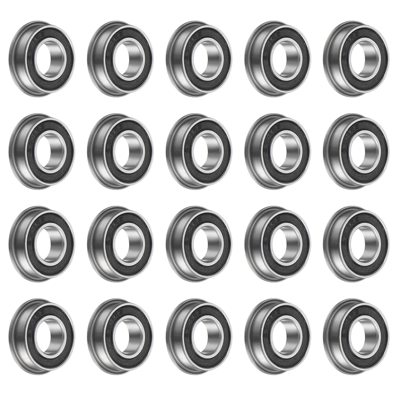 20pcs F688-2RS Flanged Ball Bearing 8x16x5mm ABEC1 Flange Bearings