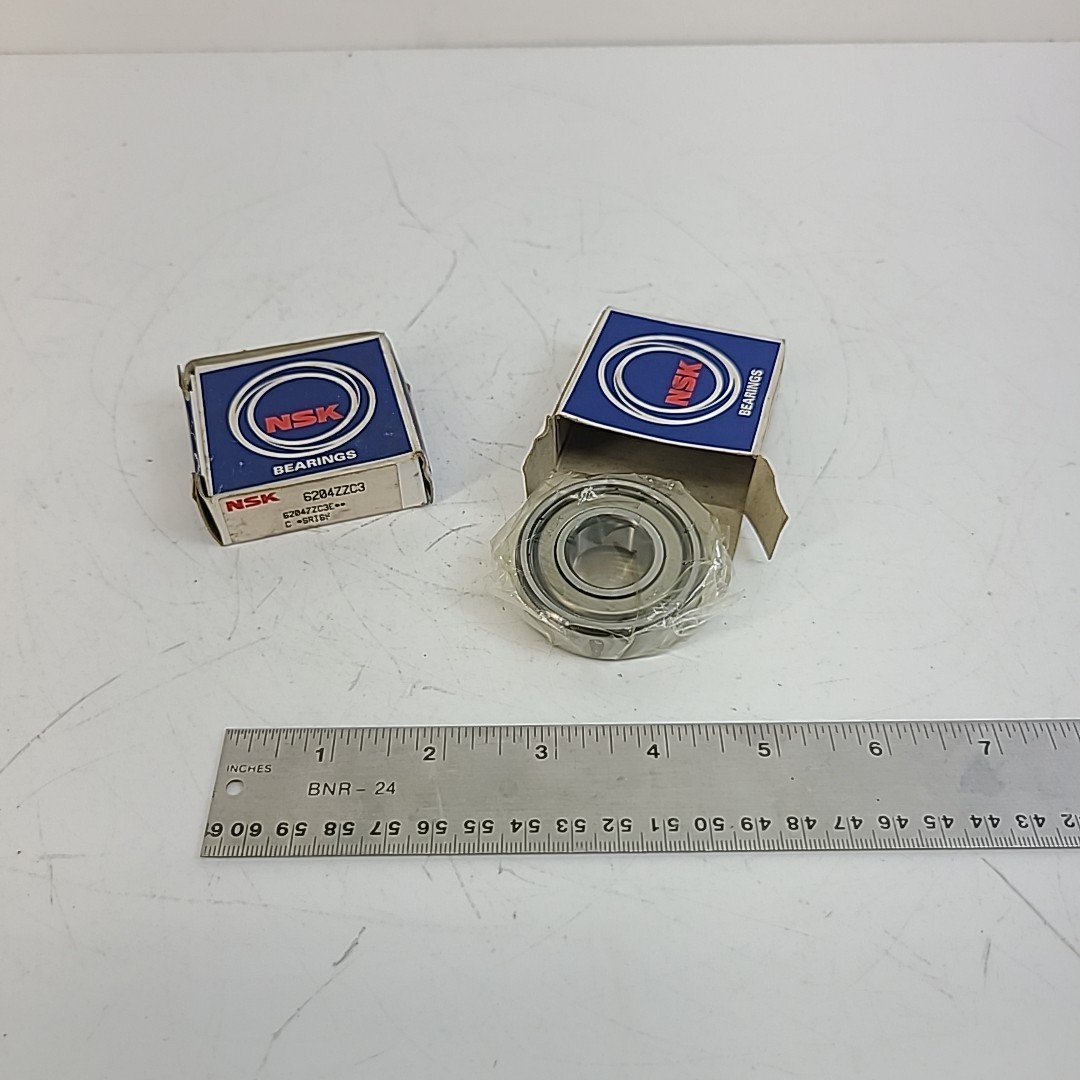 NSK 6204ZZC3 Double Shielded Ball Bearing 20x47x14 mm 6204 PACK OF 2