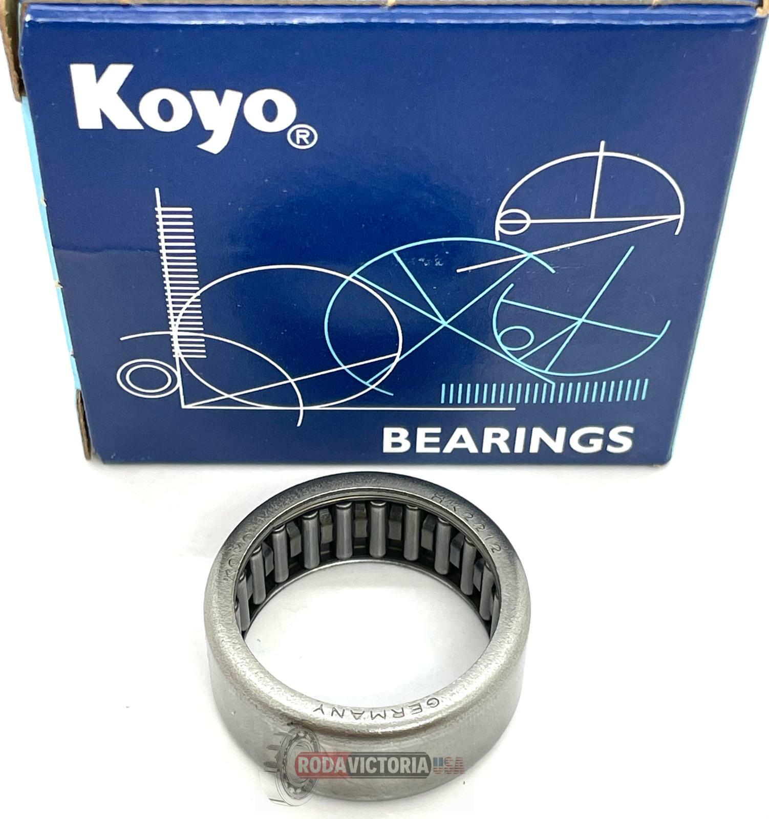 KOYO HK2212 Needle Roller, Drawn Cup, Open, Steel Cage, Metric bearing 22x28x12