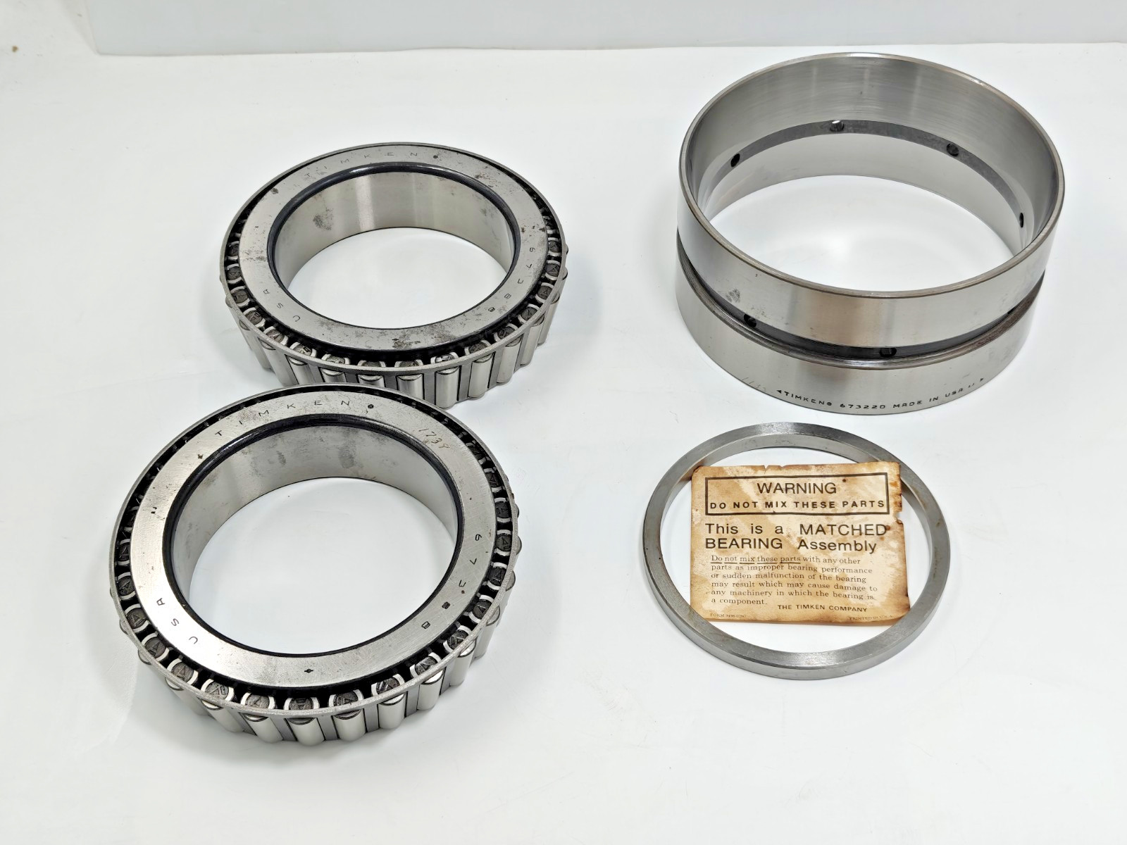 67388 / 67322D Timken Double Tapered Roller Matched Bearing Set 67388 – 67322 D