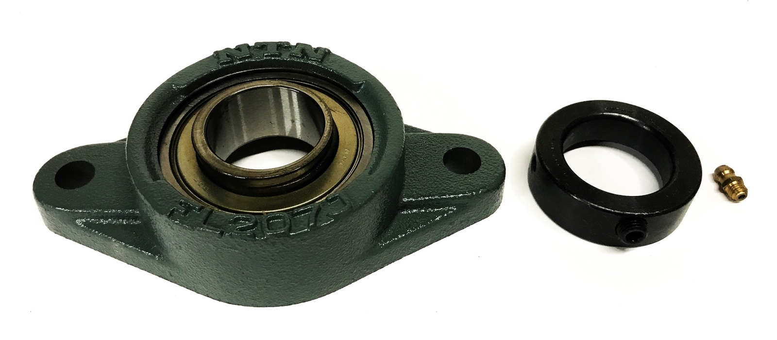 NTN Flanged Ball Bearing Housing Unit AELFL207-107T NOS