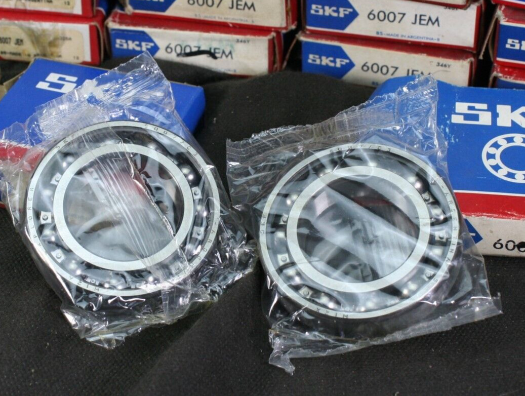 Five (5) SKF 6007 JEM Metric Deep Groove Bearings 35 MM ID Argentina NEW