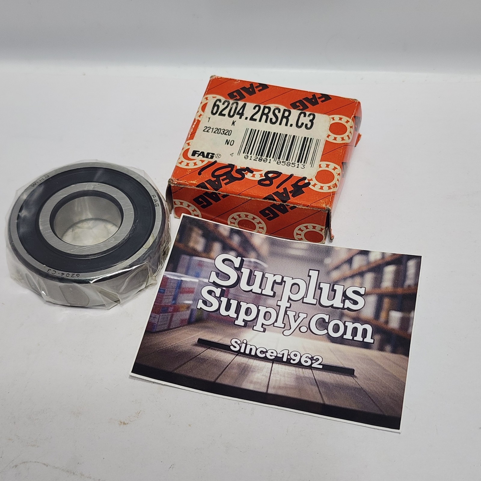 6204 2RS C3 / 6204 2RS JEM / 6204 2RSR C3 FAG 20x47x14mm
