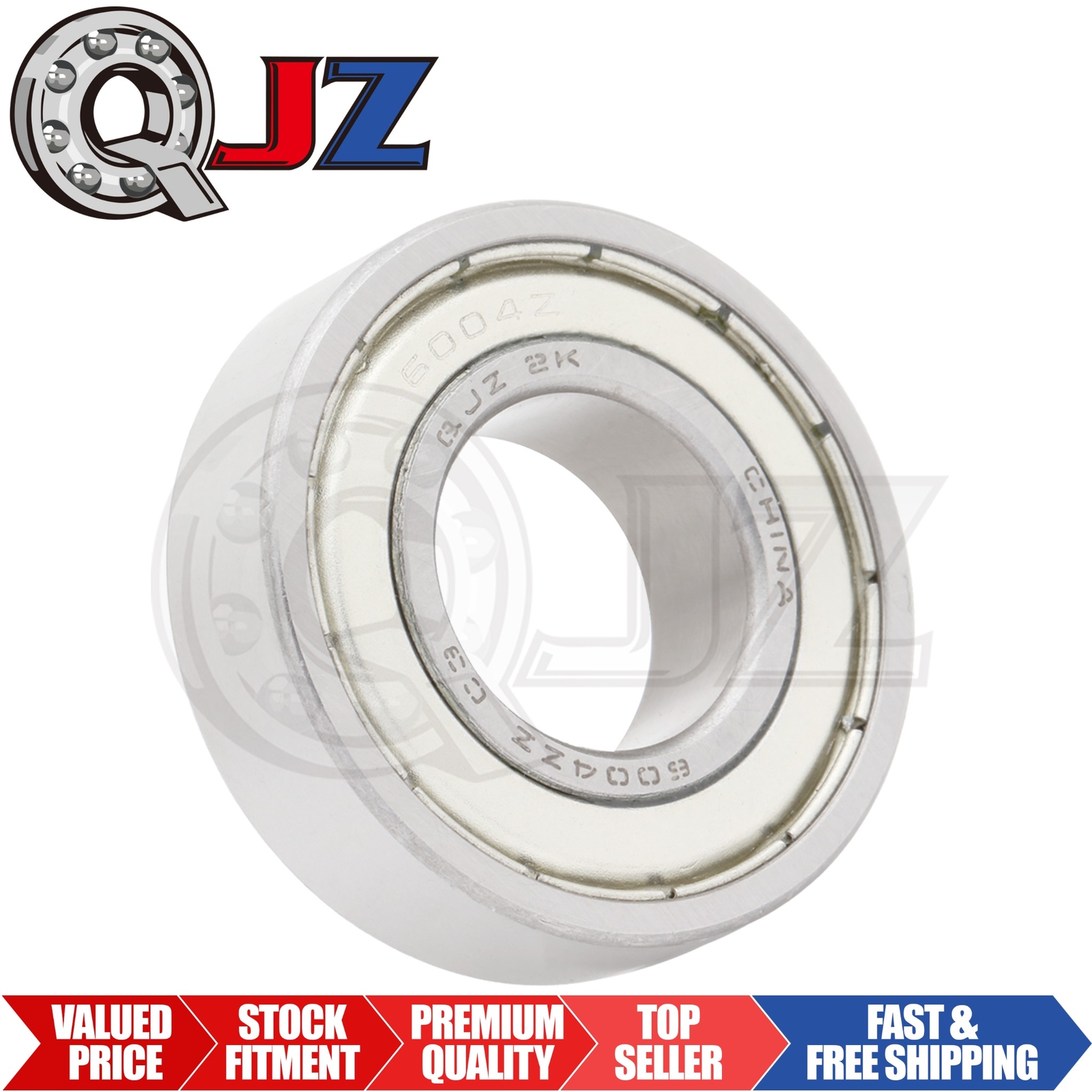 [Qty.1] New 6004-ZZ Radial/Deep Groove Ball Bearing [20mm ID x 42mm OD x 12mm W]