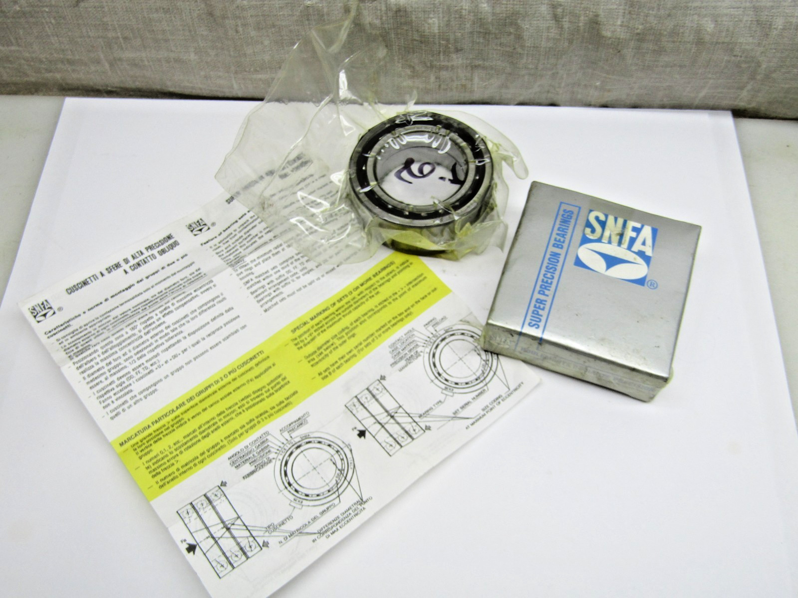 SNFA SEB35 7CE3 DUL 35mm X 55mm X 10mm Super Precision 2 Bearing Set