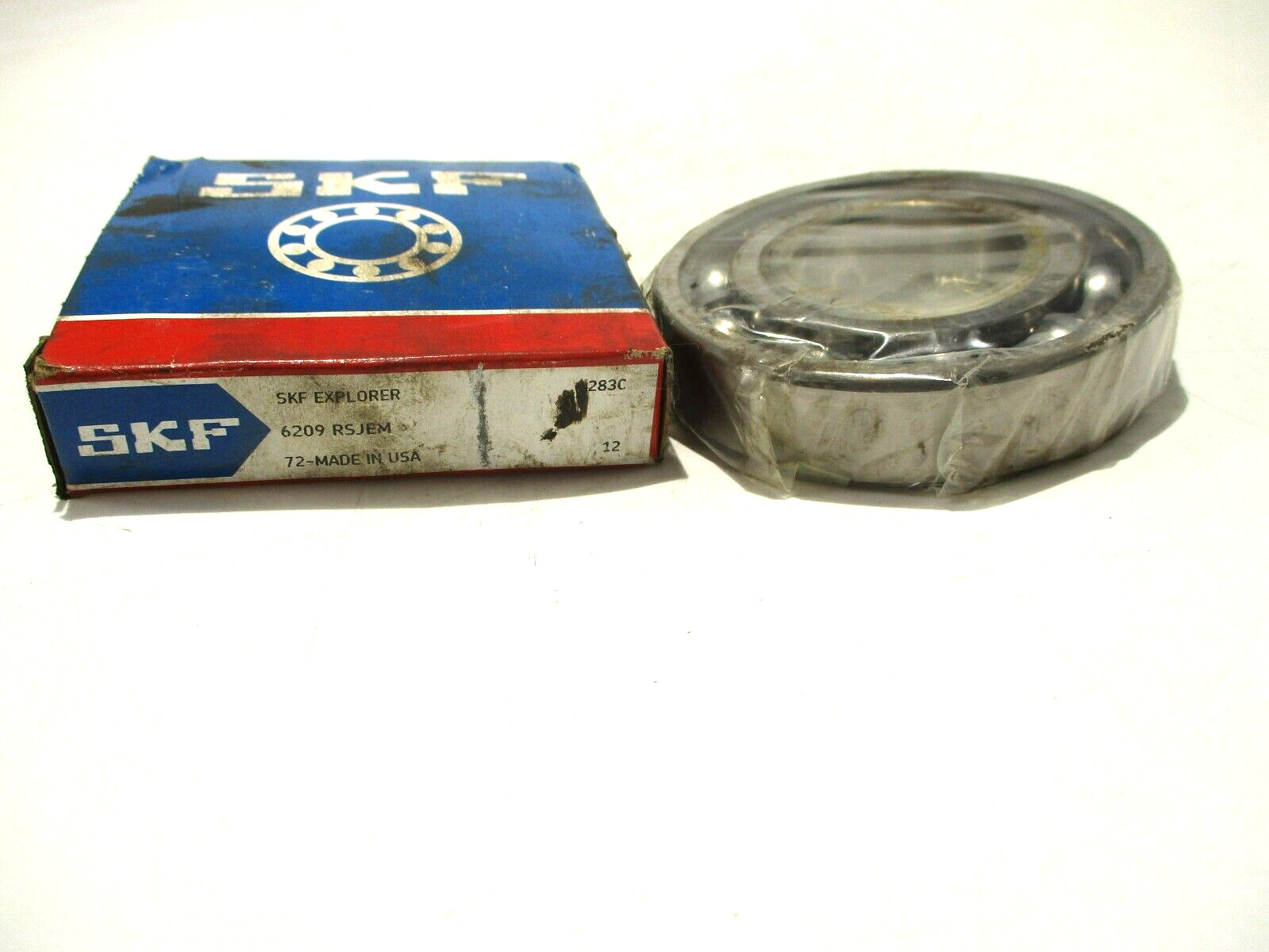 NEW SKF 6209-RSJEM ONE SIDE OPEN BALL BEARING