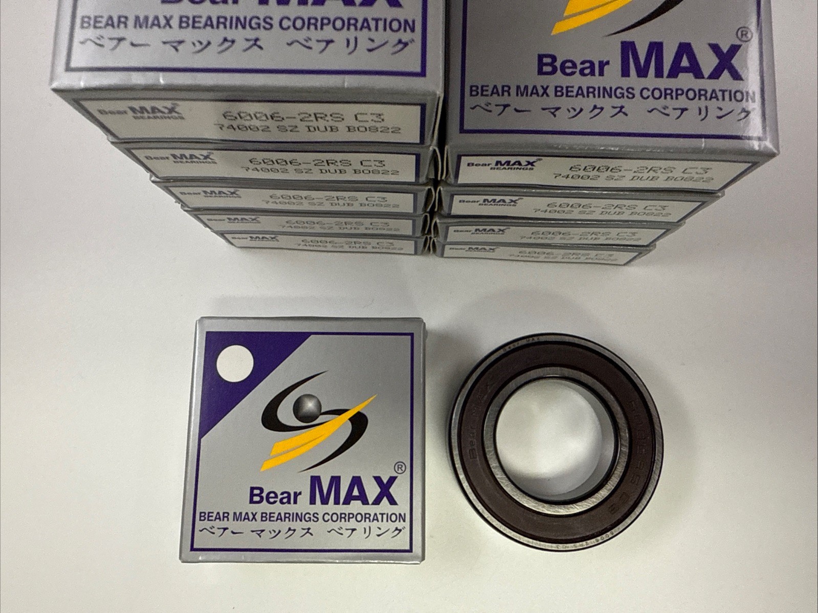 30 pcs BearMAX 6006-2RS C3 30x55x13mm Rubber Seal DG Ball Bearings US 60062RS