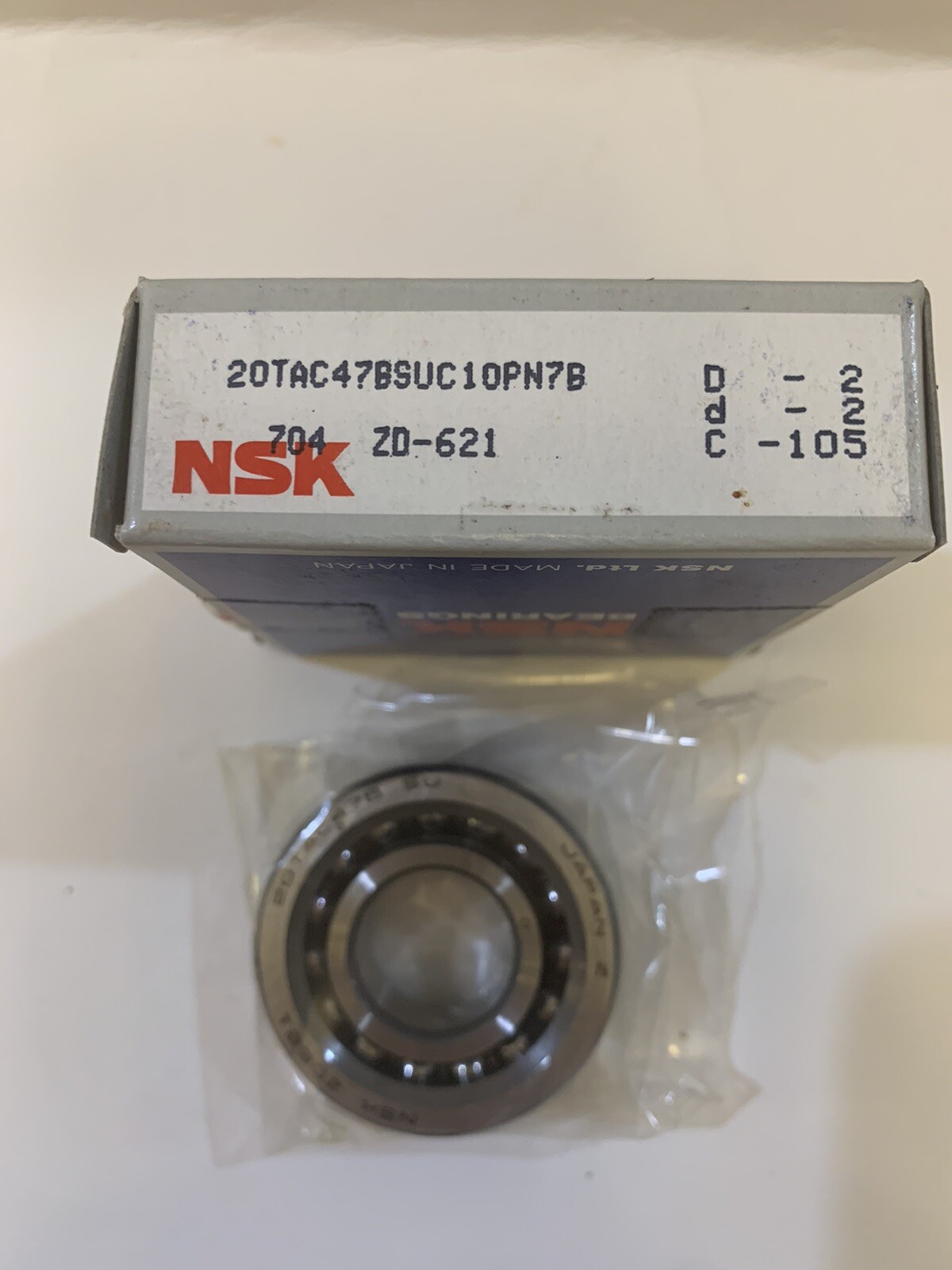 New NSK 20TAC47BSUC10PN7B Angular Super Precision Ball Screw Support Bearings