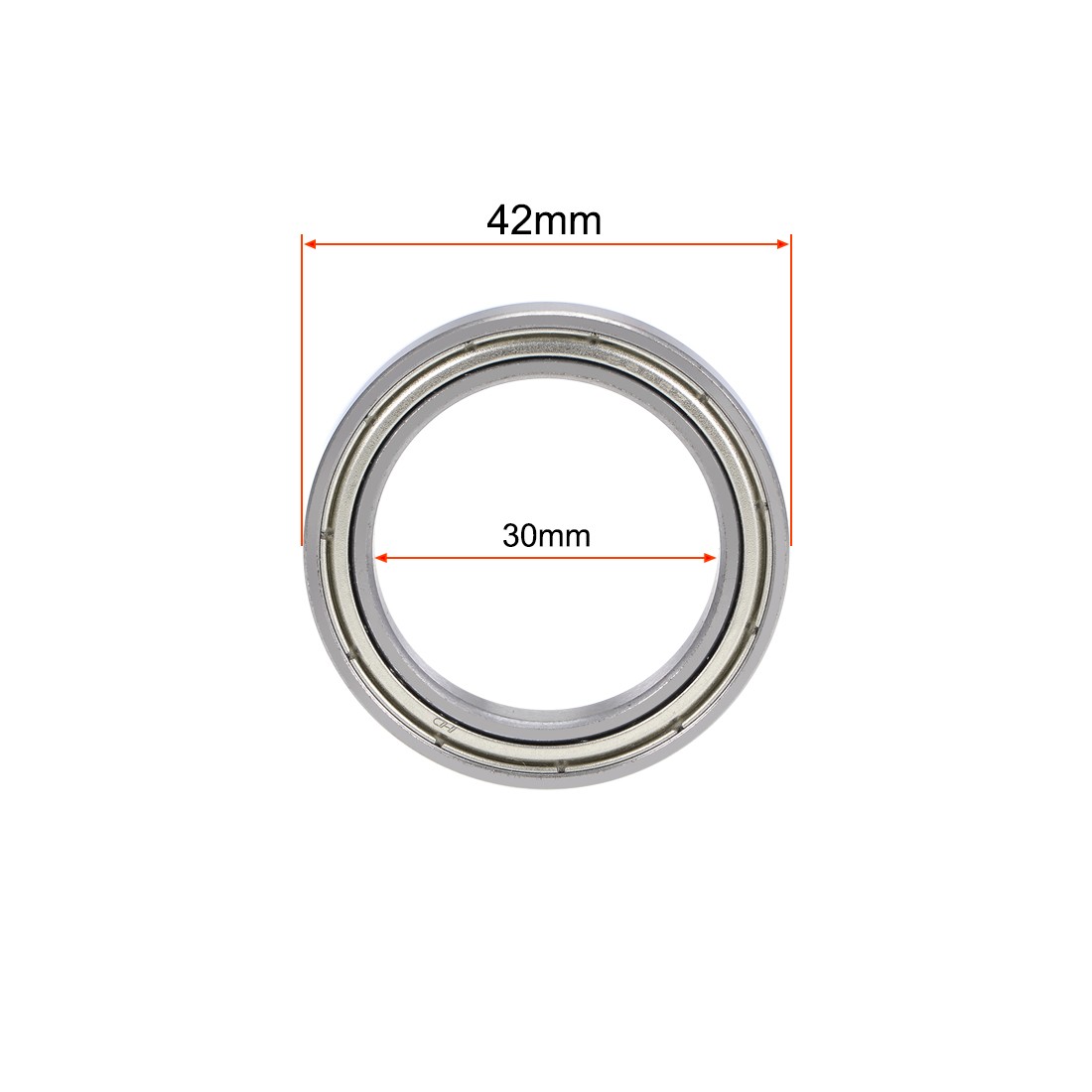 6806ZZ deep groove ball bearings 30x42x7mm double shielding 2pcs