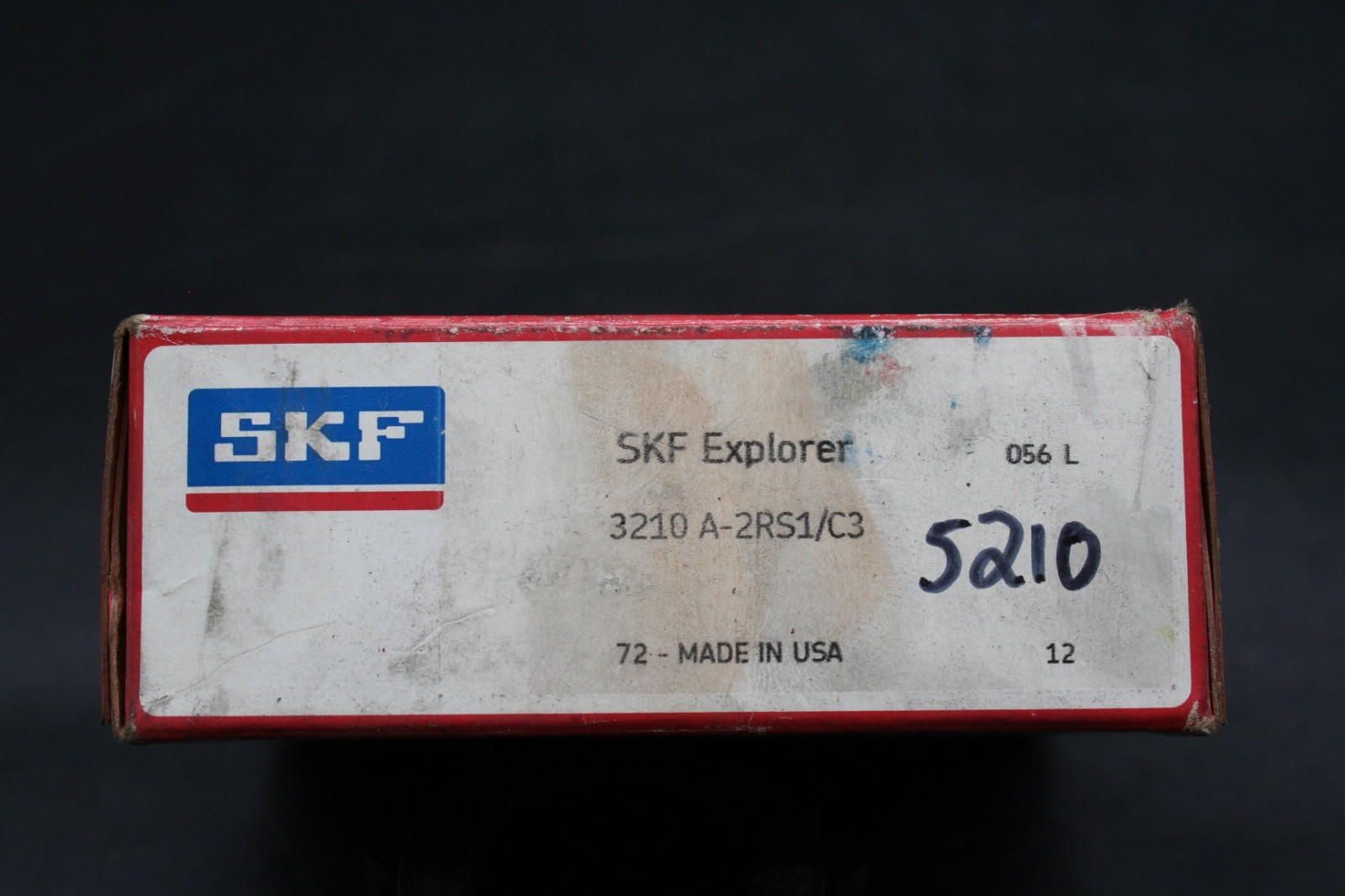 One (1) SKF Explorer 3210 A-2RS1/C3 Double Row Angular Contact Ball Bearing NEW