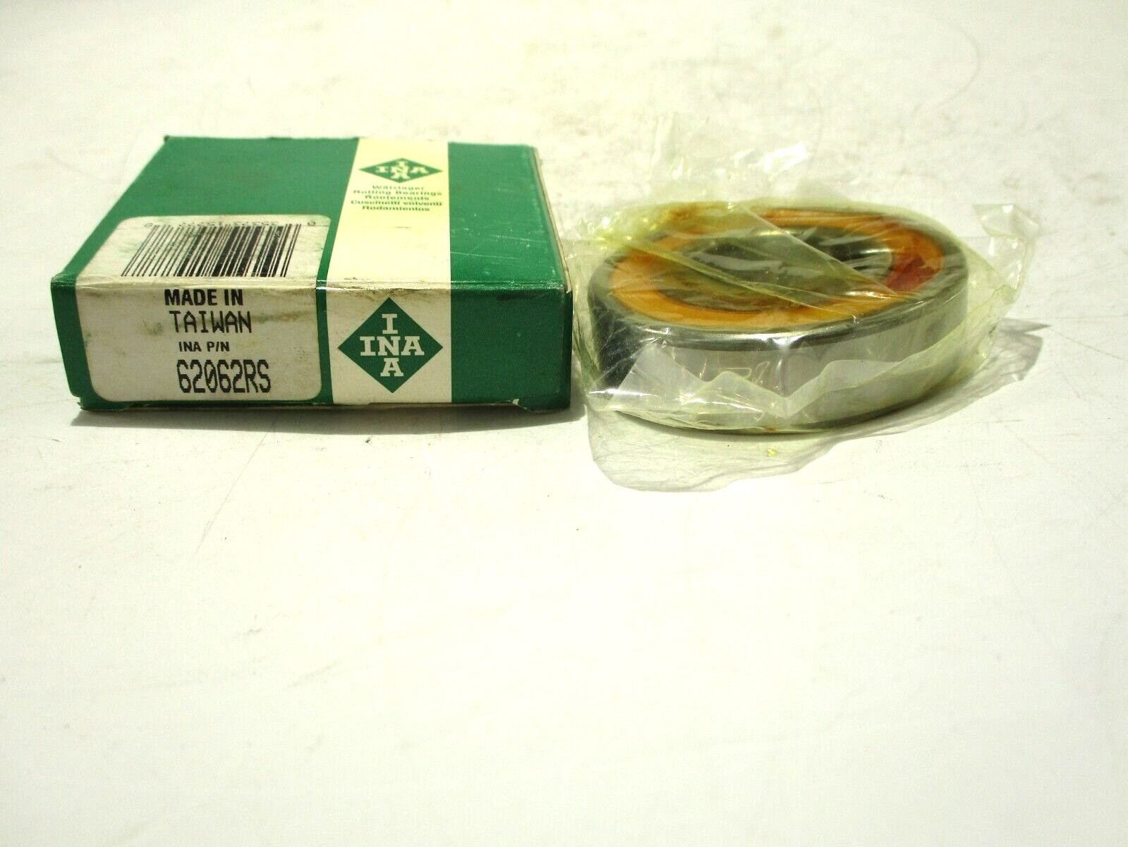 NEW INA 62062RS SEALED BALL BEARING