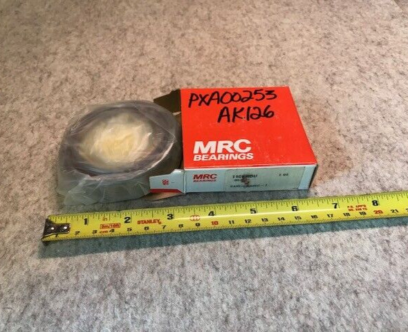 Angular Contact Bearing, 50mm Bore, 80mm OD, 16mm Wide, 15deg Cont Angle 110KRDU