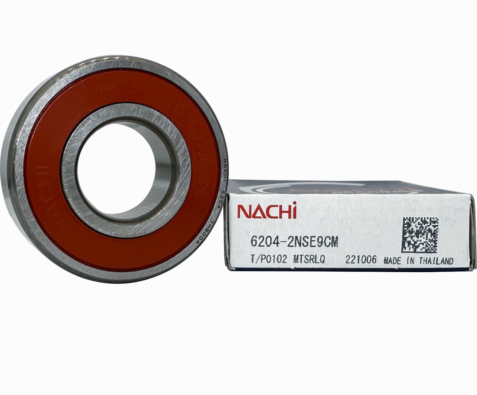 2PACK NACHI 6204-2NSE 20X47X14MM MADE IN JAPAN Double Rubber Seal Ball Bearings