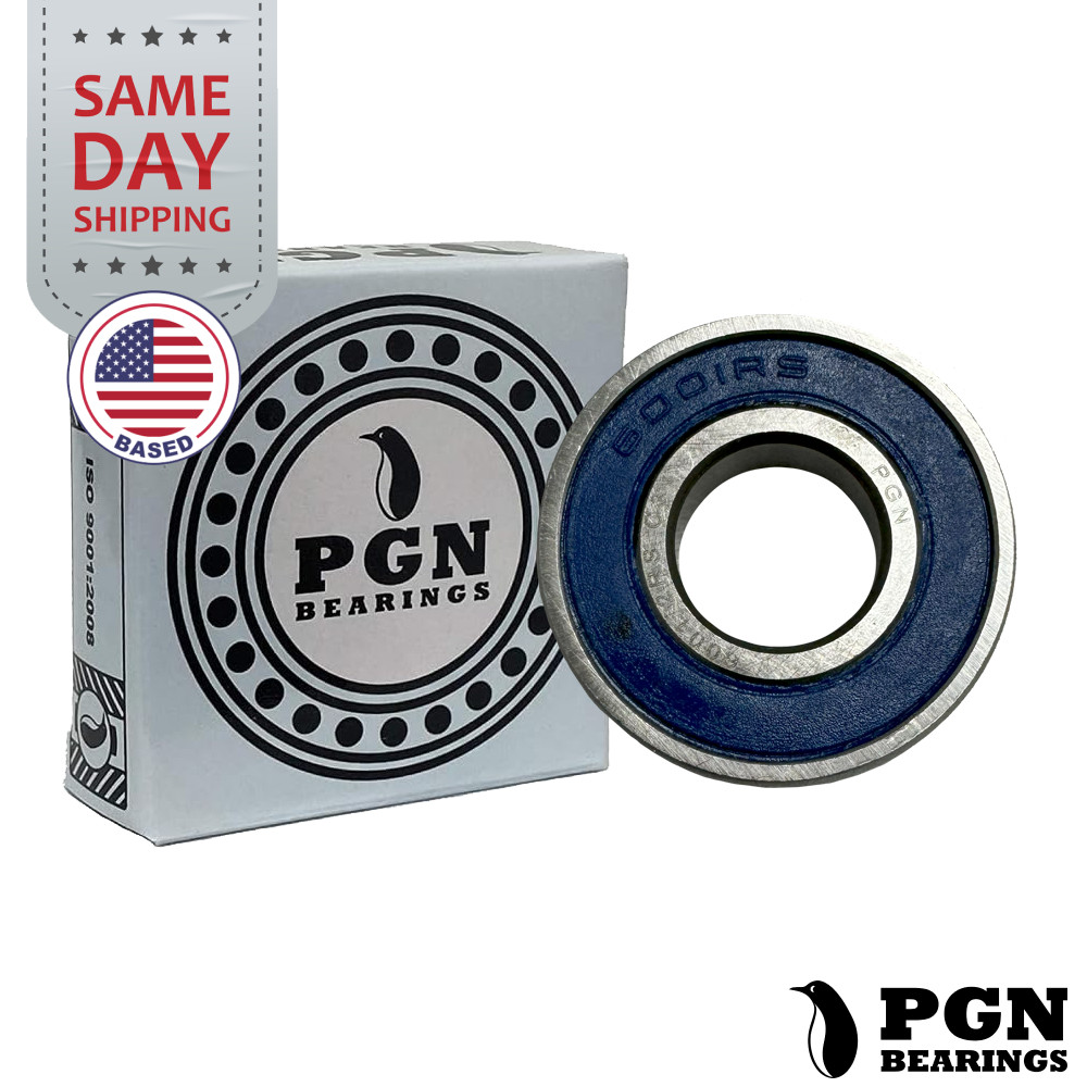 6001-2RS Premium Rubber Seal Ball Bearing C3 EMQ, 12x28x8, 6001 2RS 6001rs