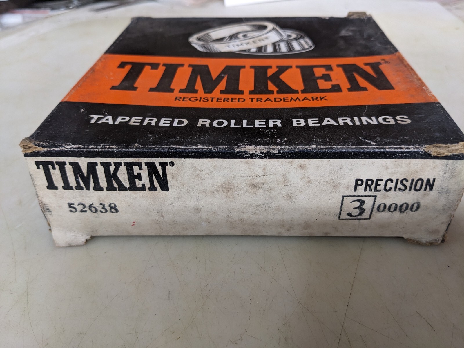Timken 52638-30000 Class 3 high precision bearing cup, made in USA.