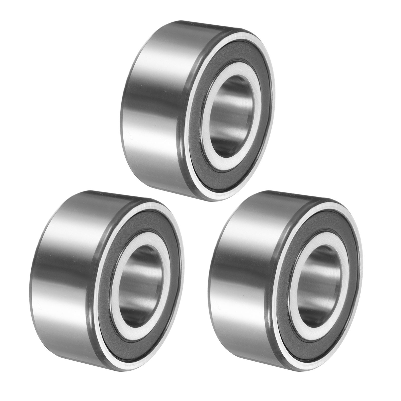 3Pcs 3307-2RS/5307-2RS 35x80x34.9mm Sealed Angular Contact Ball Bearing