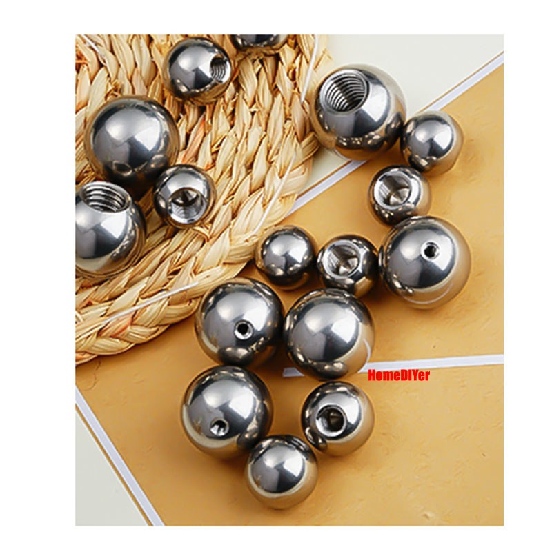 Round Ball 304 Stainless Steel Blind Hole Balls Threaded M2 M3 M4-M12 Ø 5mm~25mm