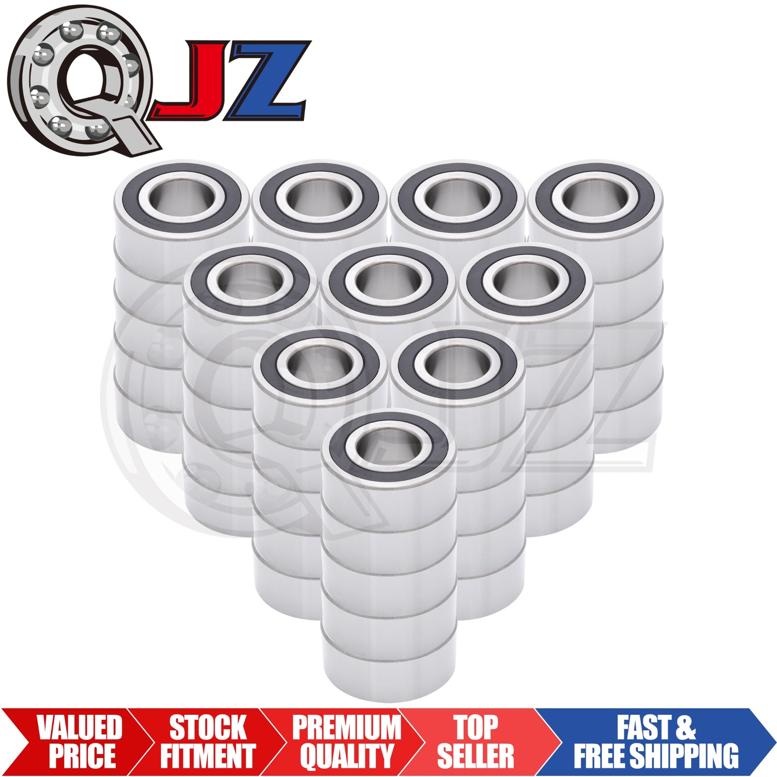 [Qty.50] 5311-2RS Angular Contact Ball Bearing [55mm Bore x 120mm OD x 49.2mm W]