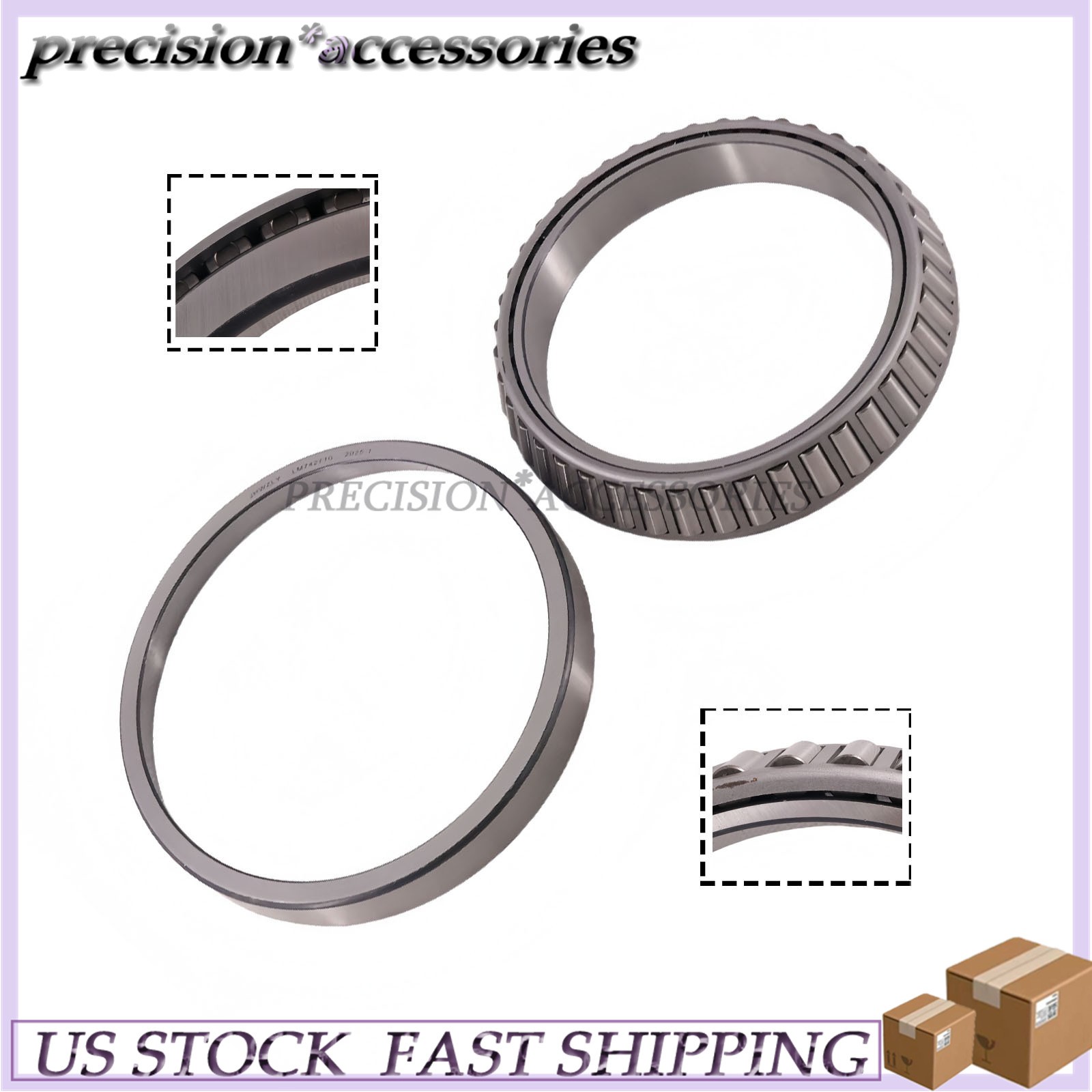 Tapered Bearing LM742749 LM742710 Set For Wheel Hub Cup and Cone 1PC New PC