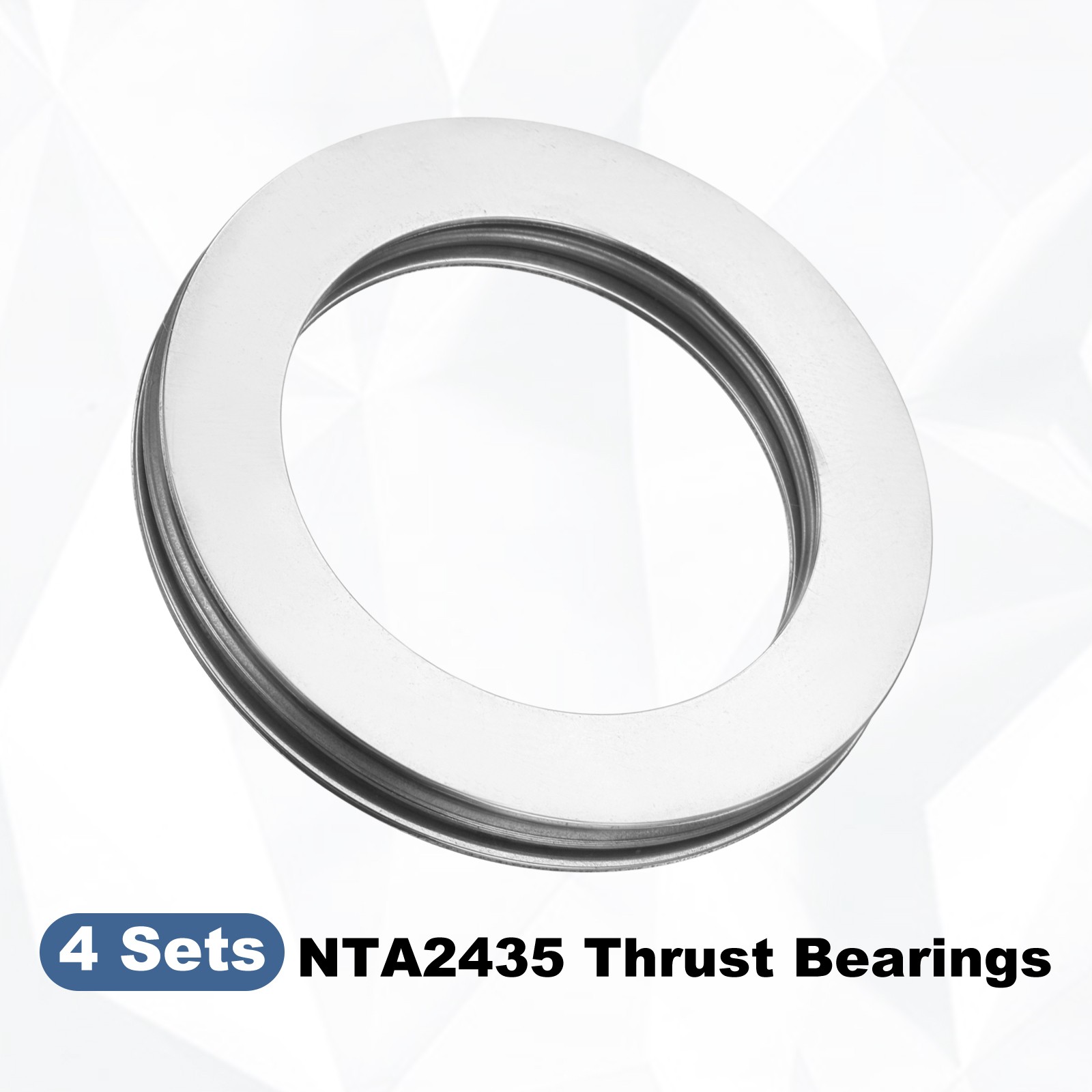 4pack NTA2435 Needle Roller Thrust Bearings with Washers 1-1/2″x2-3/16″x1/8″