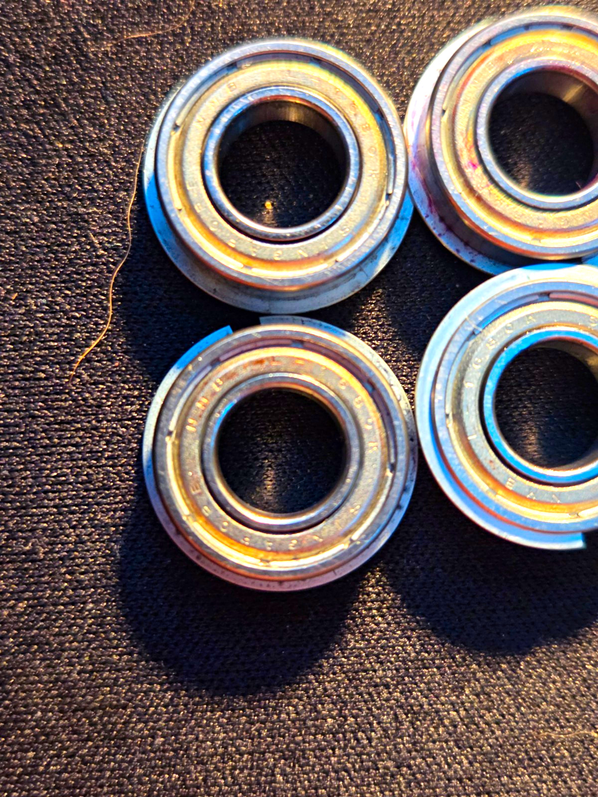 Lot of 4 — 6800Z / 680Z Shielded Bearings (C&U + NMB, 10×19×5 mm)