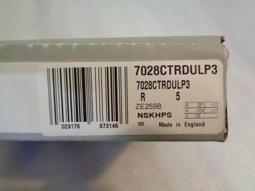 NSK 7028CTRDULP3 Super Precision Angular Contact Bearing 140x210x33mm (Set of 2)