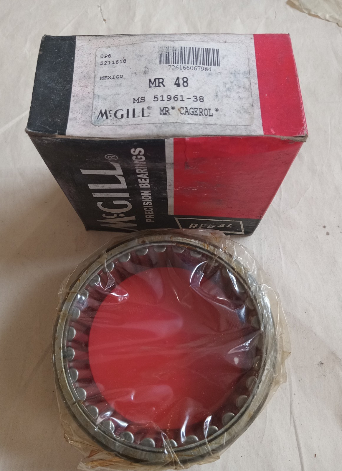 McGill MR 48 Cagerol Radial Needle Roller Bearing (no inner)