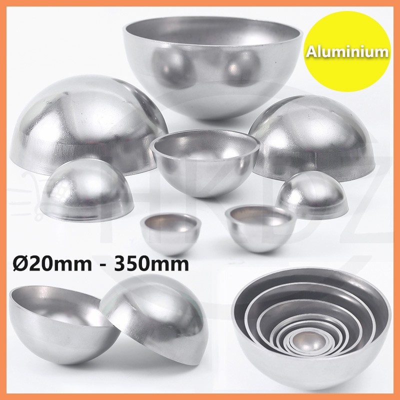 Aluminium Decor Hemispheres Ø20mm-350mm Hollow Half Round Ball Railing Balls Alu
