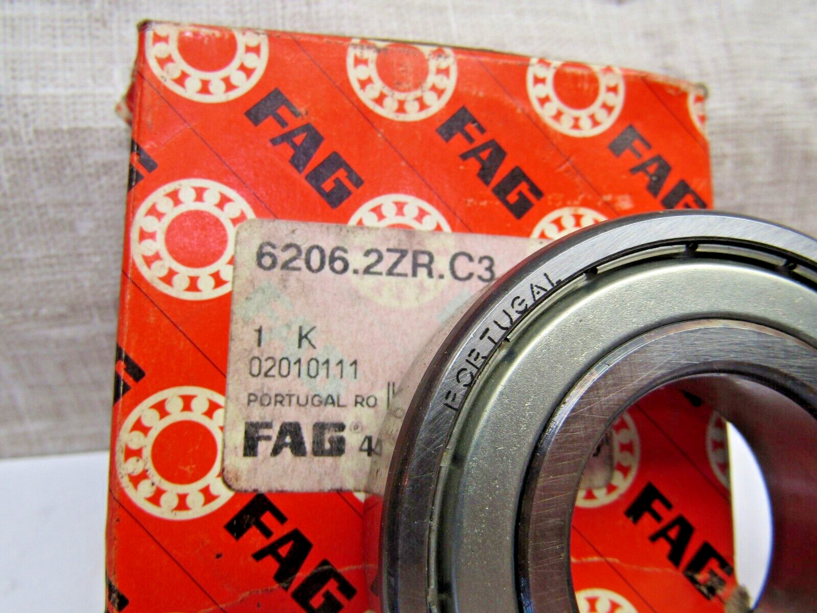 FAG 6206-2Z C3 30mm X 62mm X 16mm Metal Shielded Bearing