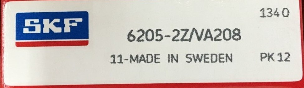 6205-2Z VA208 SKF Shielded, Deep Groove Ball Bearing, 25x52x15 (mm)