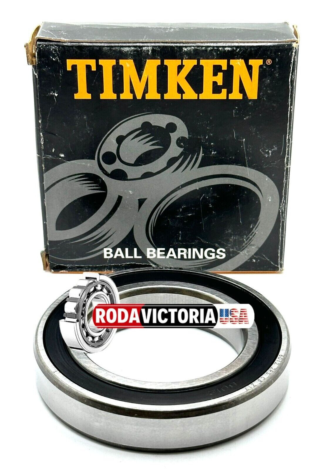 TIMKEN 6012 2RS C3 DEEP GROOVE BALL BEARING, RUBBER SEALED 60x95x18mm