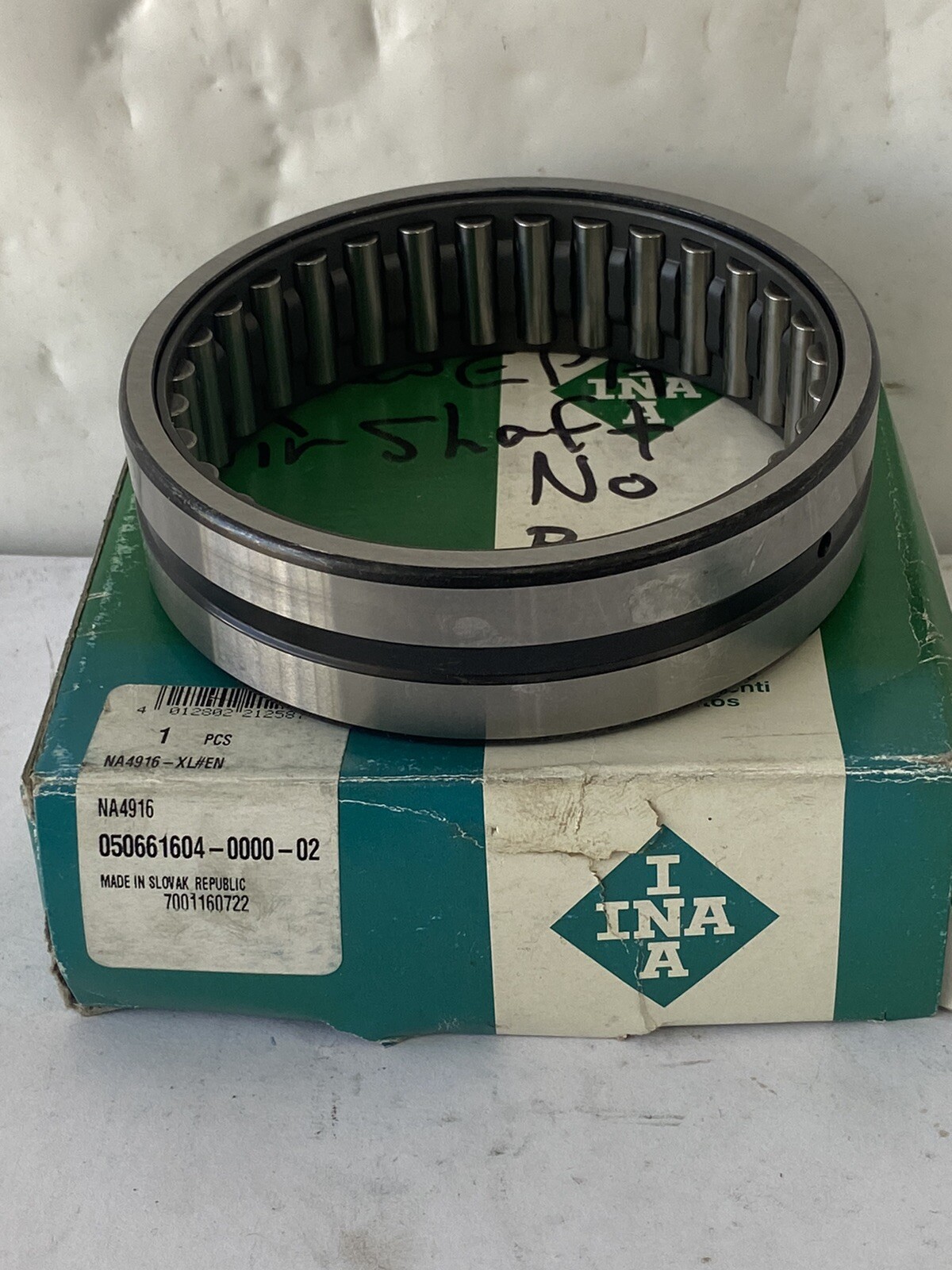 110mm OD, 80mm Bore, 30mm width INA Relubricating Needle Roller Bearing