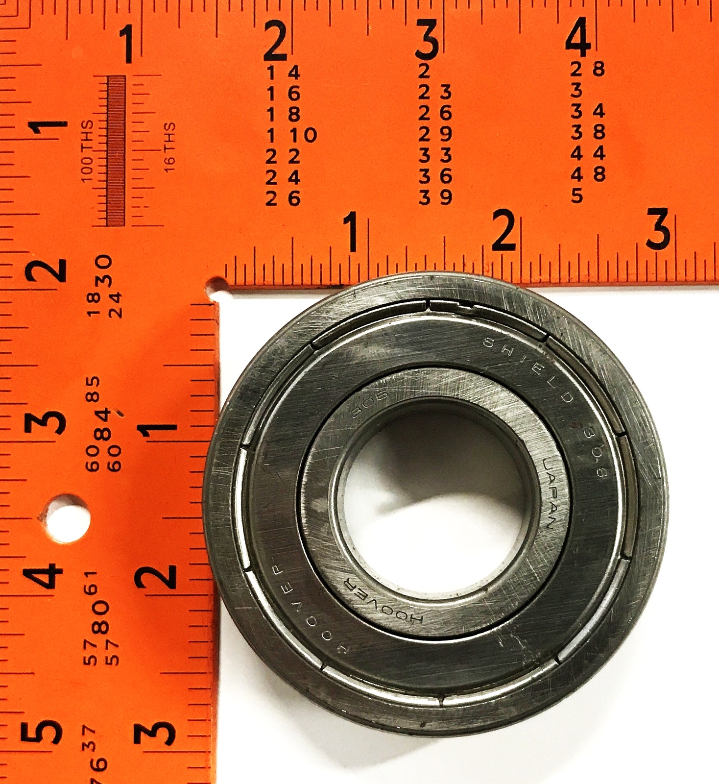 Hoover Double Metal Sealed Deep Groove Ball Bearing 306 [Lot of 2] NOS